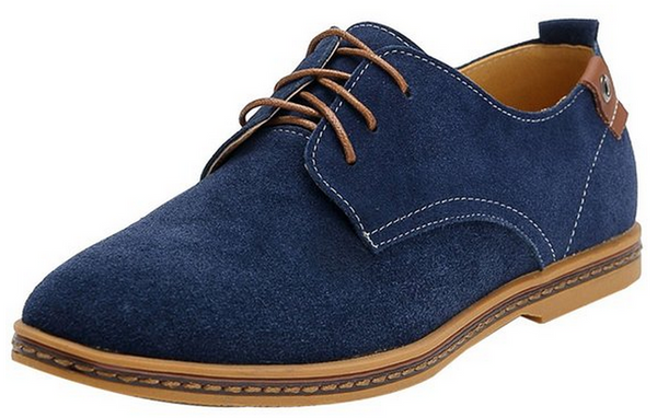 iLoveSIA Men's Leather Suede Oxfords Shoes